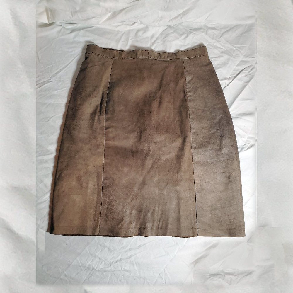 Vintage Leather Skirt -
